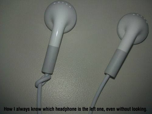 how i always know which headphone is the left one