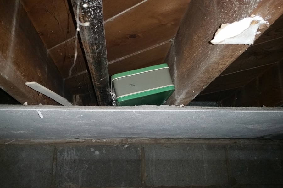 hidden box in the ceiling