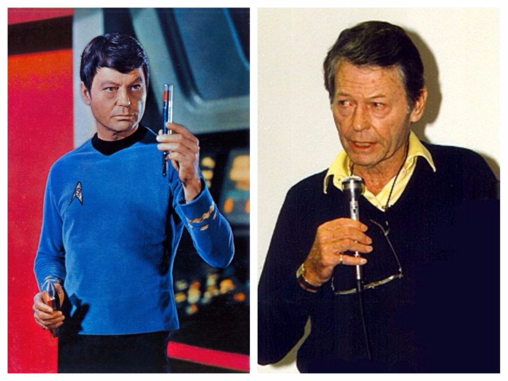 DeForest Kelley as Dr Leonard “Bones” McCoy