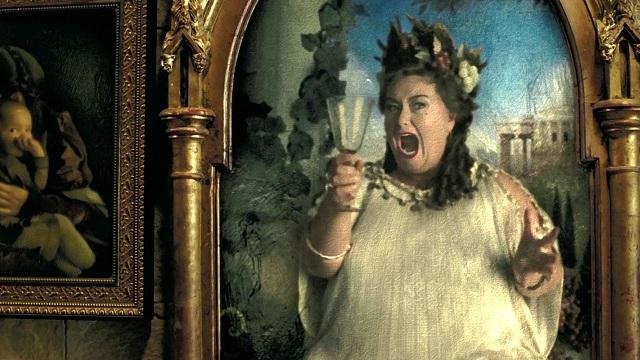 The Fat Lady is the painting in charge of the entrance to the Gryffindor common room 