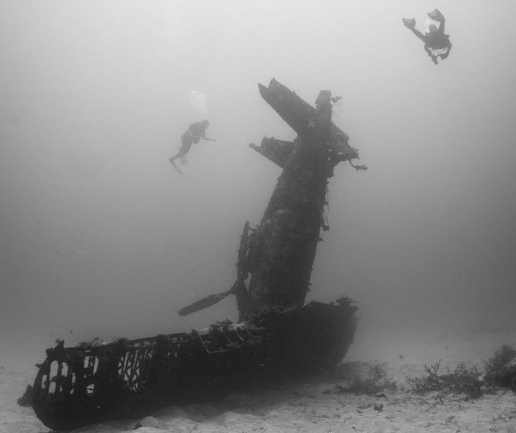 Underwater Airplane Graveyard