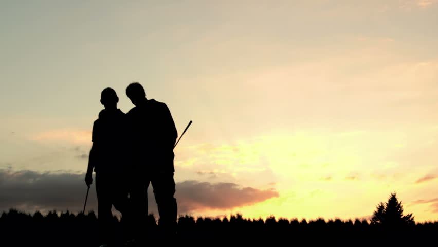 Image result for 2 men walking towards sunset