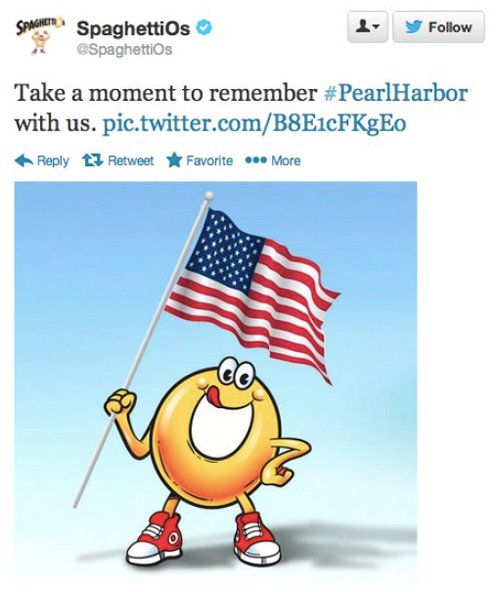 spaghettios pearl harbor woke advertising