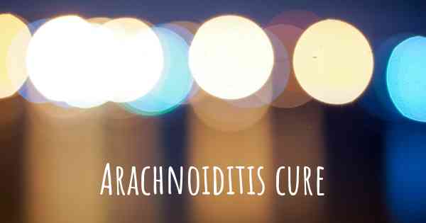 Image result for arachnoiditis cure