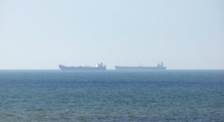 Container Ships in Distance