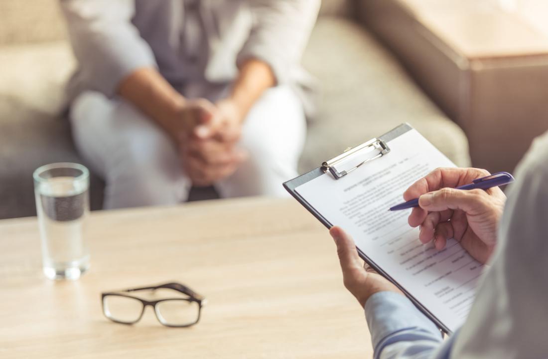 woman at therapy session