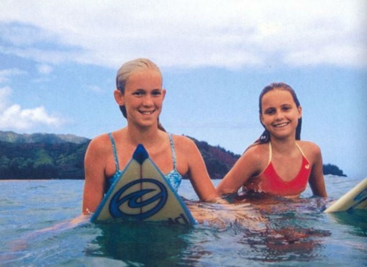 bethany hamilton alana blanchard surfing kauai hawaii