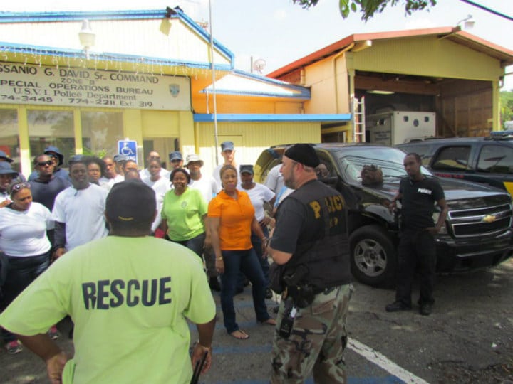 Rescue Teams on St. Thomas Island