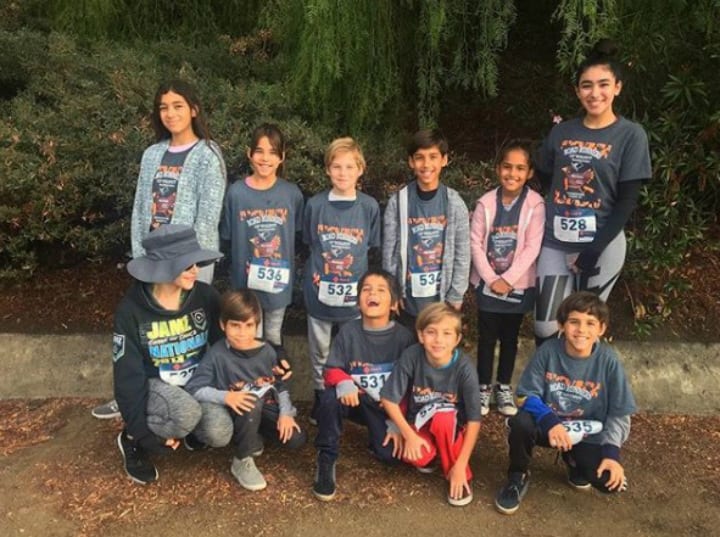 Natalie Suleman and Her 10 Kids After Turkey Trot 5K